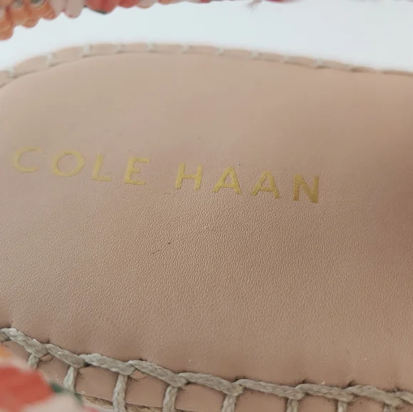 Cole Haan Pinch Maine Citrus Orange Fruit Espadrille Sandals Size 8 - Picture 5 of 9